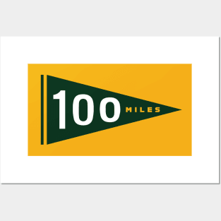 100 Mile Trail and Ultra Running Pennant Posters and Art